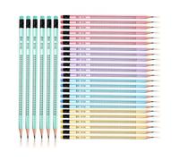 HRLORK 30 PCS HB Pencils with Eraser 5 colors Pencils for Drawing Sketching Writing office Home-Style 01