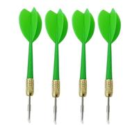 HRLORK 4 Packs Plastic Darts Set Steel Tip Kids Darts Green Integrated Dart Flights and Shafts