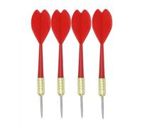 HRLORK 4 Packs Plastic Darts Set Steel Tip Kids Darts Red Integrated Dart Flights and Shafts