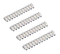 HRLORK 4 Pieces 3A Terminal Block 3 Amp 12 Way Electrical Connector Block Strip Dual Rows Screw Terminal Strip for Connecting Wire Cable