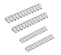 HRLORK 4 Pieces Terminal Block 3A 15A 12 Way Electrical Connector Block Strip Dual Rows Screw Terminal Strip for Connecting Wire Cable