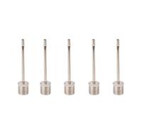 HRLORK 5 Pcs Football Pump Ball Pump Stainless Ball Inflation Portable Inflating Needle Valve Adapter for Football Basketball Volleyball Balloon