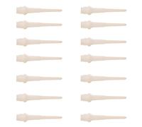 HRLORK 50 Packs Dart Points Plastic Soft Tip Darts Set Darts Attachment Spare Tips-White