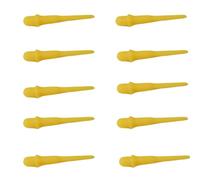 HRLORK 50 Packs Dart Points Plastic Soft Tip Darts Set Darts Attachment Spare Tips-Yellow