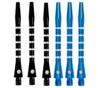 HRLORK 6 Packs Darts Shafts Darts Stems 45MM Aluminium Shafts Multiple Metal Stems Professional Darts Accessories 2BA Shaft-Black Blue
