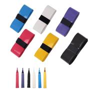 HRLORK 6 Pcs Racket Grip Racquet Grip Tape for Tennis Badminton Anti-Slip Multicoloured Replacement Unisex Racket Overgrip Tape
