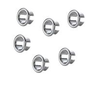 HRLORK 6 Pcs Sink Overflow Ring Sink Overflow Cover Basin Overflow Ring Replacement Sink Hole Round Drain Hole Overflow Ring for Bathroom Kitchen