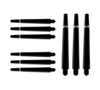 HRLORK 9 Packs Darts Shafts Darts Stems 45MM Nylon Polycarbonate Shafts Multiple Stems Professional Darts Accessories 2BA Shaft -Black