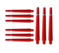 HRLORK 9 Packs Darts Shafts Darts Stems 45MM Nylon Polycarbonate Shafts Multiple Stems Professional Darts Accessories 2BA Shaft -Red