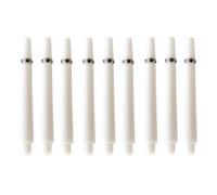 HRLORK 9 Packs Darts Shafts Darts Stems 45MM Nylon Polycarbonate Shafts Multiple Stems Professional Darts Accessories 2BA Shaft -White