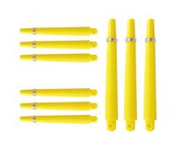 HRLORK 9 Packs Darts Shafts Darts Stems 45MM Nylon Polycarbonate Shafts Multiple Stems Professional Darts Accessories 2BA Shaft -Yellow