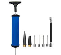 HRLORK 9 Pcs Football Pump Ball Pump with Needle Stainless Ball Inflation Portable Inflating Needle Valve Adapter for Football Basketball Volleyball Balloon-Blue