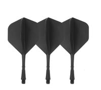 HRLORK Dart Flights Integrated Dart Flights and Dart Shafts Black Dart Sets- 3 Packs