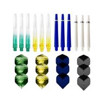 HRLORK Darts Shafts Darts Flights Nylon Shafts Multiple Stems and Flights Darts Accessories- 12 Packs