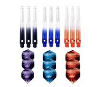 HRLORK Darts Shafts Darts Flights Nylon Shafts Multiple Stems and Flights Darts Accessories- 9 Packs