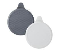 HRLORK Drain Stopper Sink Stopper Universal Silicone Drain Plug Bathtub Plugs for Kitchen Bathroom Basin White and Grey - 2 Pcs