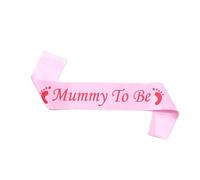 HRLORK Mummy to Be Sash Baby Shower Satin Sash for Mum to Be Party Decoration Party Supplies for Women Gifts(Pink)