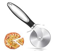 HRLORK Pizza Cutter Pizza Wheel Stainless Pizza Slicer with Non-Slip Handle Easy to Cut Clean