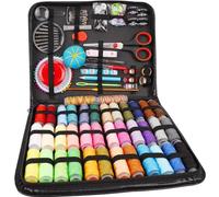 HRLORK Sewing Kit with Case 184 Pcs Protable Sewing Supplies Accessories Multipurpose Sewing Tool for Beginners Adults with Thread Spools Scissors Threader Needle for Traveller Emergency DIY Craft