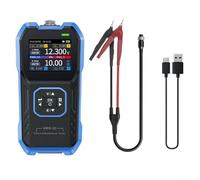 HRM-10 Battery Internal Resistance Tester, Lithium Cell Voltage Meter with TFT Color Screen, Kelvin 4-Wire Probe for Sorting and Data Export, AC 1kHz Signal, USB-C(D)