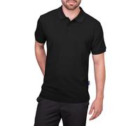 HRM Men's 301 Polo Shirt, Black, XXL
