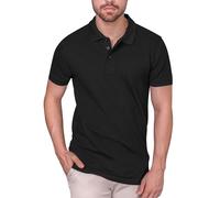 HRM Men's Heavy Stretch M Polo Shirt, Black (Black 01-Black), XXL