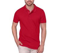 HRM Men's Heavy Stretch M Polo Shirt, Red (Red 03-red), L