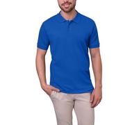 HRM Men's Luxury Stretch Polo Shirt 95% Cotton 5% Elastane Basic Polo Shirt Washable up to 40°C and Sustainable Men's Clothing, Royal Blue 5, 4XL
