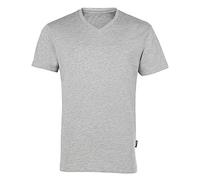 HRM Men's Luxury V M T-Shirt, Mottled Grey, L
