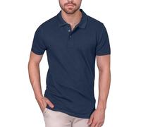 HRM Men's Heavy Stretch M Polo Shirt, Blue (Navy 04-Navy), L
