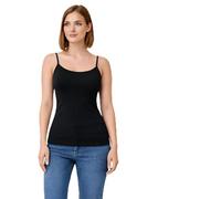 HRM Women's Premium Spaghetti Top Pack of 3 Spaghetti Top, Black/Black/Black, XL