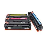 HRNJX 4color Compatible For 207a 206A Toner Cartridge With Chip Compatible With M282nw M283fdn M283fdw M283cdw MFP M255dw M255nw W2210A Printer(207A 1set With chip)