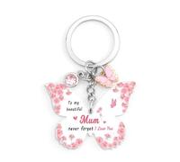 Hroanc Mum Christmas Gifts for Mum Acrylic Keyring Birthday Gifts for Mummy from Daughter Son Mum Mummy Mother Gift for Christmas Secret Santa Retirement Valentines Mothers Day Presents for Mums