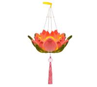 HRODA Traditional Flower Lamp Handmade Glowing Decoration Handheld Decorative Scaldfish Stylish Moon Festival Accessories