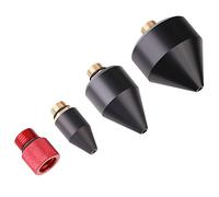 Hromee 4 Pieces Air Nozzle, High Flow Air Blow Gun Rubber Tip