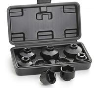 Hromee Fuel Filter Cap Removal Tool 7 Pieces Low Profile Oil Canister Socket Set 24mm 27mm, 29mm, 30mm, 32mm, 36mm and 38mm