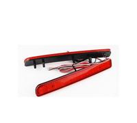 HRQCTIM 2pcs For R&ange R&over Sport L320 For Discovery 3 4 Rear Bumper Reflector LED Brake Light Lamp Tail Smoke Black/RED Lens Car Third Brake Lights(2pcs RED LENS)