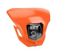 HRQCTIM For CRF 125 250 450L 450RL CR XR Motorcycle Headlight LED HI/LO Beam DRL Light Dirt Bike Headlamp Motorbike Headlights(Orange)