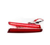 HRQCTIM For F&ord For Explorer 2011 2012 2013 2014 2015 Smoky Black Car LED Rear Bumper Reflector Light Tail Brake Fog Lamp Car Third Brake Lights(2pcs RED LENS)