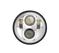 HRQCTIM For Harley For Sportster 1200 883 Street 500 750 5-3/4" Motorcycle Headlights Led 5.75 Inch Black Headlamp Motorbike Headlights(B)