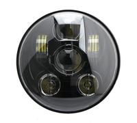 HRQCTIM For Harley For Sportster XL 883 1200 Black Driving Headlamp 5.75" 5-3/4'' Inch LED Headlight 45W Motorcycle Headlamp Motorbike Headlights