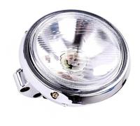 HRQCTIM For Harley For Sportster XL 883 1200 X48 Motorcycle Headlamp Universal Headlight Chrome Running Light Motorbike Headlights