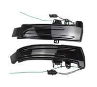 HRQCTIM For Mercedes For Benz W204 CLA A B C E S GLA GLK CLS LED Dynamic Turn Signal Light Side Mirror Lamp Blinker Indicator(Blue-Yellow)