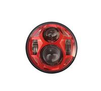 HRQCTIM For Rebel 300 500 5 3/4" Motorcycle Headlamp 5.75 Inch Led Headlight With High/Low Beam DRL Motorbike Headlights(Red)
