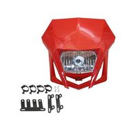 HRQCTIM For SUZUKI DRZ RMZ RM 85 125 250 Motorcycle Headlight Dirt Bike Head Lamp Motocross Headlamp Motorbike Headlights(Red)