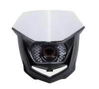 HRQCTIM For Y&amaha WR450F WR426F WR400F WR250F WR125R WR125X WR200 WR250 Motorcycle LED Headlight Universal Headlamp Motorbike Headlights(Headlight Mask White)