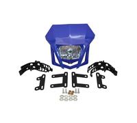 HRQCTIM For Y&amaha WR450F YZ250F XT250X XT600 TTR250 Dirt Bike Headlamp Universal Motorcycle Headlight Fairing Motorbike Headlights(Blue)