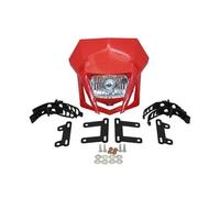 HRQCTIM For Y&amaha WR450F YZ250F XT250X XT600 TTR250 Dirt Bike Headlamp Universal Motorcycle Headlight Fairing Motorbike Headlights(Red)
