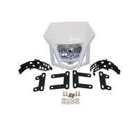 HRQCTIM For Y&amaha WR450F YZ250F XT250X XT600 TTR250 Dirt Bike Headlamp Universal Motorcycle Headlight Fairing Motorbike Headlights(White)