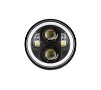 HRQCTIM Motorcycle Headlights Led 5.75 Inch Black Headlamp For Harley For Sportster 1200 883 Street 500 750 Motorbike Headlights(A)